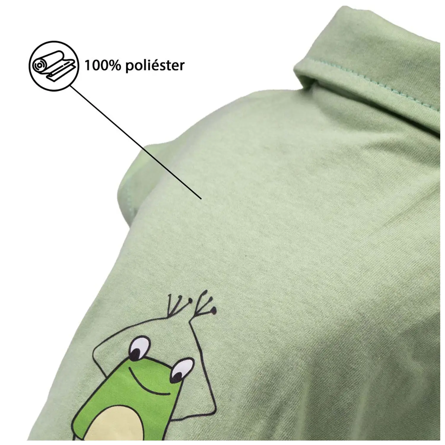 Polo Malha Sapo Verde Fabrica Pet poliester